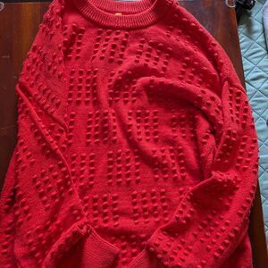 Lego Red Textured Men's Crewneck Sweater